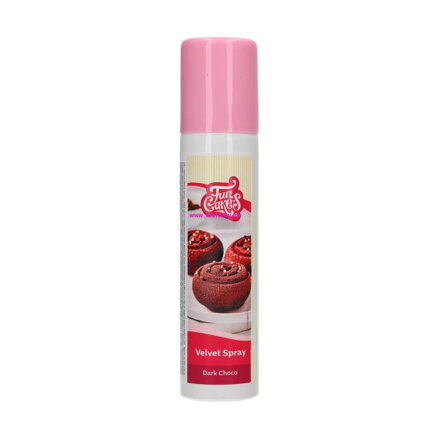 FunCakes Velvet sprej Dark choco 100 ml - hnedý