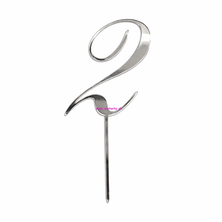 Strieborný zrkadlový zápich- č. 2