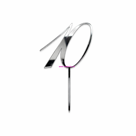 Strieborný zrkadlový zápich- č. 10