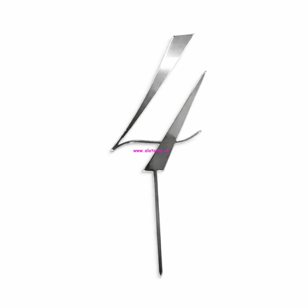 Strieborný zrkadlový zápich- č. 4