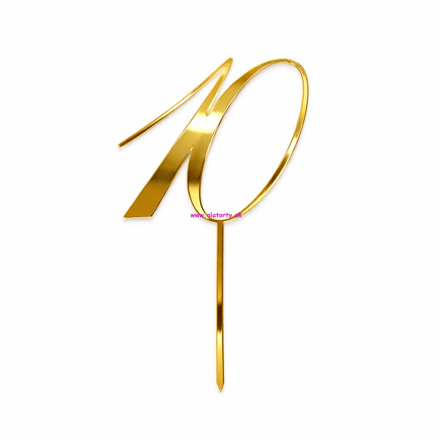 Zlatý zrkadlový zápich- č. 10