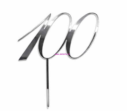 Strieborný zrkadlový zápich- č. 100