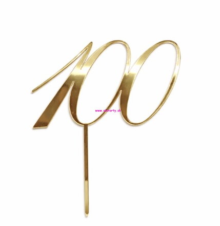 Zlatý zrkadlový zápich- č. 100