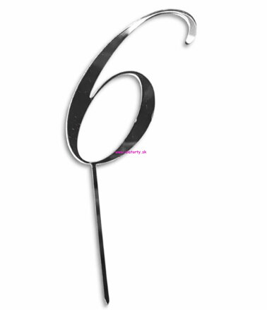 Strieborný zrkadlový zápich- č. 6