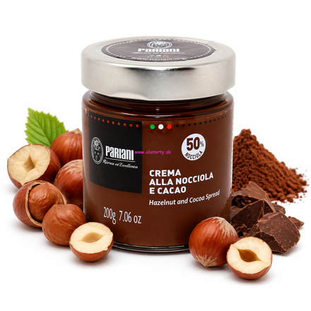 Pariani Krém z lieskových orechov a kakaa 200 g 