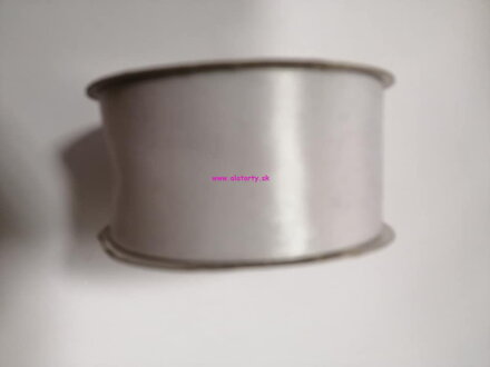 Saténová stuha 3,8 cm - 25m /  biela