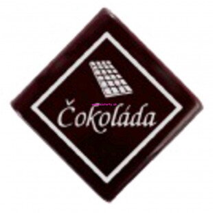 Čokoládová dekorácia - nápis čokoláda 20ks