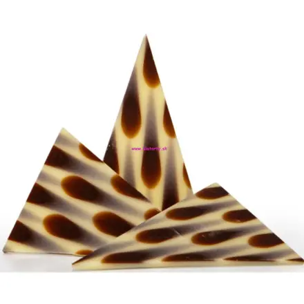 Čokoládová dekorácia trojuholník 30ks / balenie