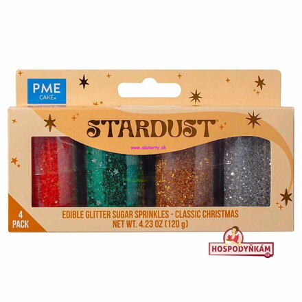 PME Set magických vianočných trblietok 4 ks (120g) PME Set magických vianočných trblietok 4 ks (120g)