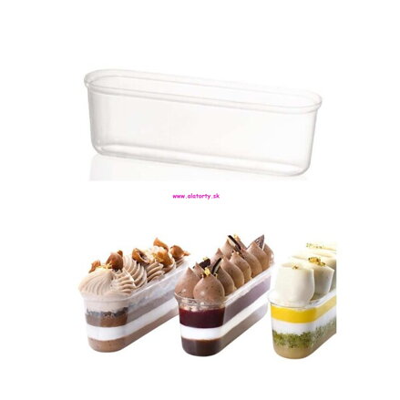 Plastové poháriky ECLAIRS 10 ks - 120 ml 