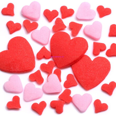 Saracino sprinkles - cukrové srdiečka 100g ( LOVE & HEARTS )