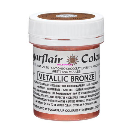  Sugarflair  Čokoládová farba   - metalická bronzová 35g