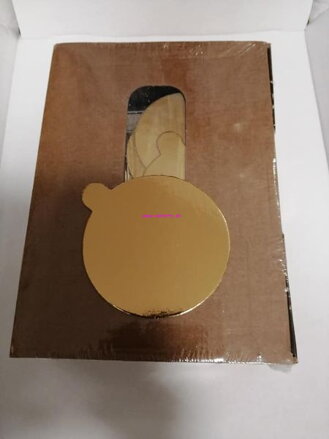 Tenká zlatá podložka priemer 8 cm (medzipodložka) - 200ks/bal