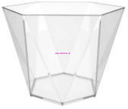 Plastový pohárik Diamant 100ml - 25ks