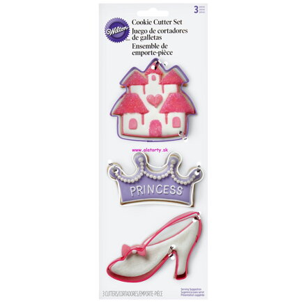 Wilton vykrajovačky Princess - 3ks / balenie.