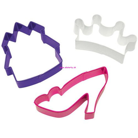 Wilton vykrajovačky Princess - 3ks / balenie.