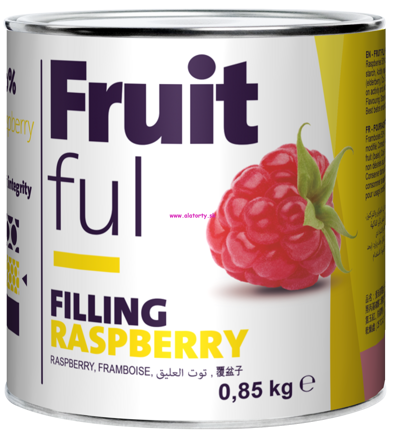 FruitFul malina 0,85kg - ovocná náplň 