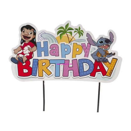 Papierový zápich Stitch Happy Birthday