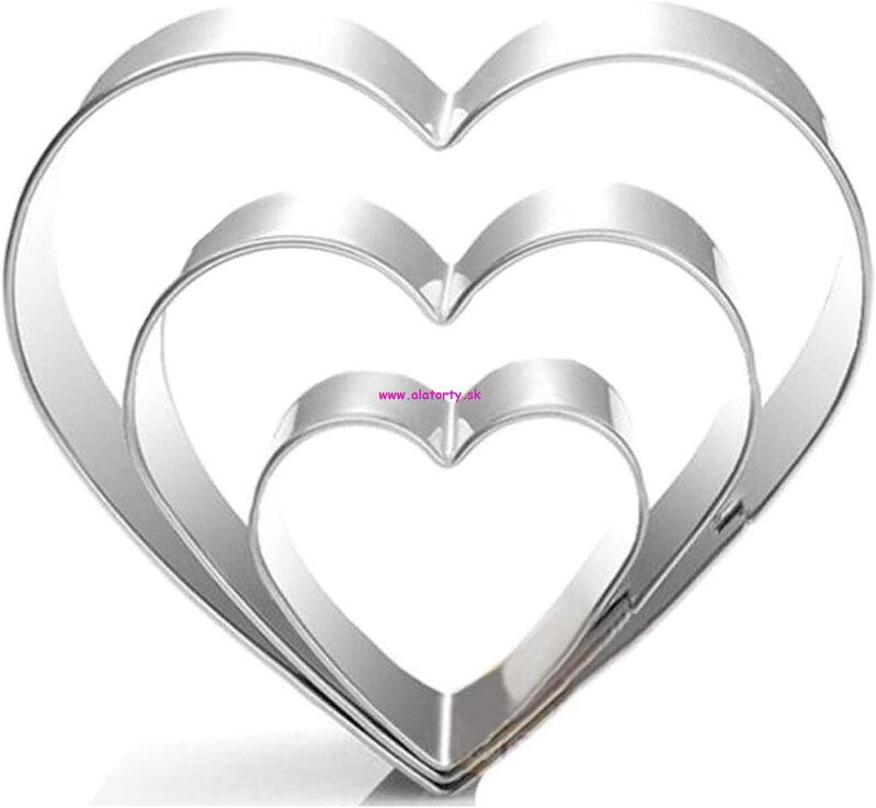 Wilton vykrajovačky srdiečka 3ks