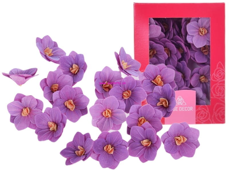 Hortenzia fialové oblátkové kvety 18 ks (WA574915) 