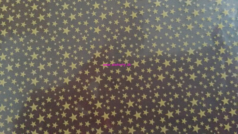Čokotransfer 40 x 25 cm Constellation  - zlaté hviezdičky