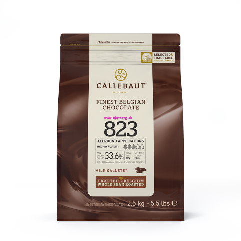 Callebaut mliečna čokoláda 33,6 % 2,5 kg 