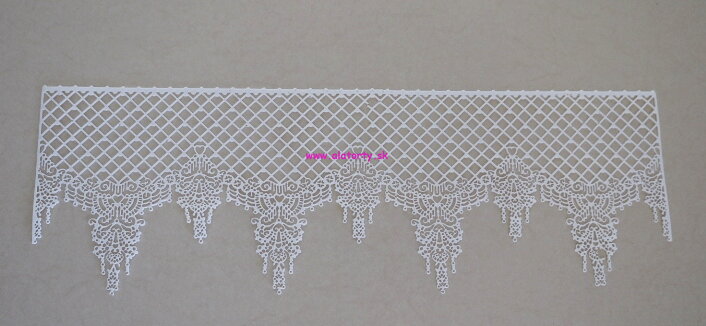 Dekoračná cukrová čipka č.6