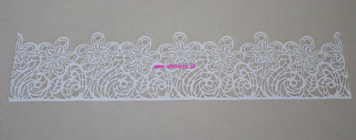 Dekoračná cukrová čipka č.5