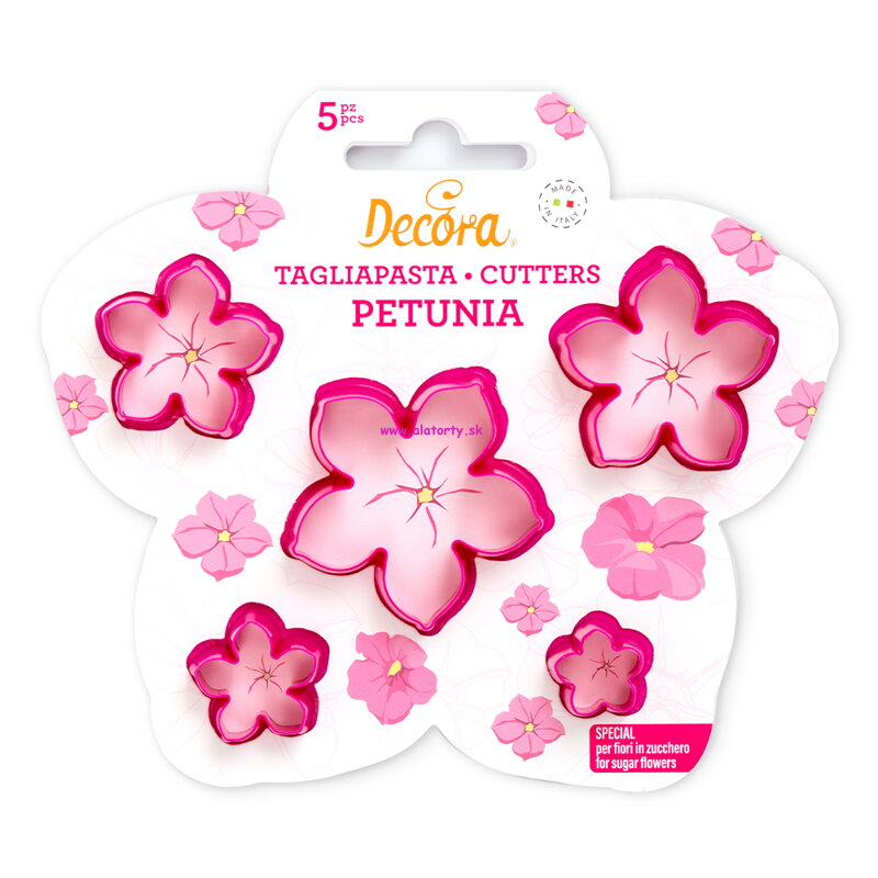 Decora - vykrajovačky Petúnia set 5ks