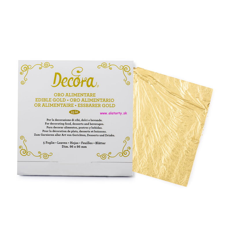 Decora jedlé zlato 5 ks / bal
