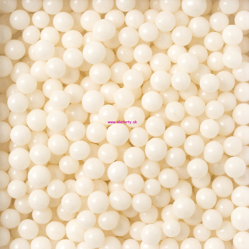 D. Biele cukrové perly ⌀ 7 mm - 50g D. Biele cukrové perly ⌀ 7 mm - 50g