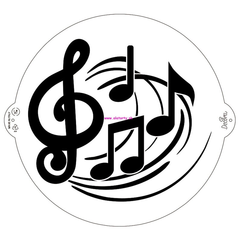 Decora -Stencil Musical Notes