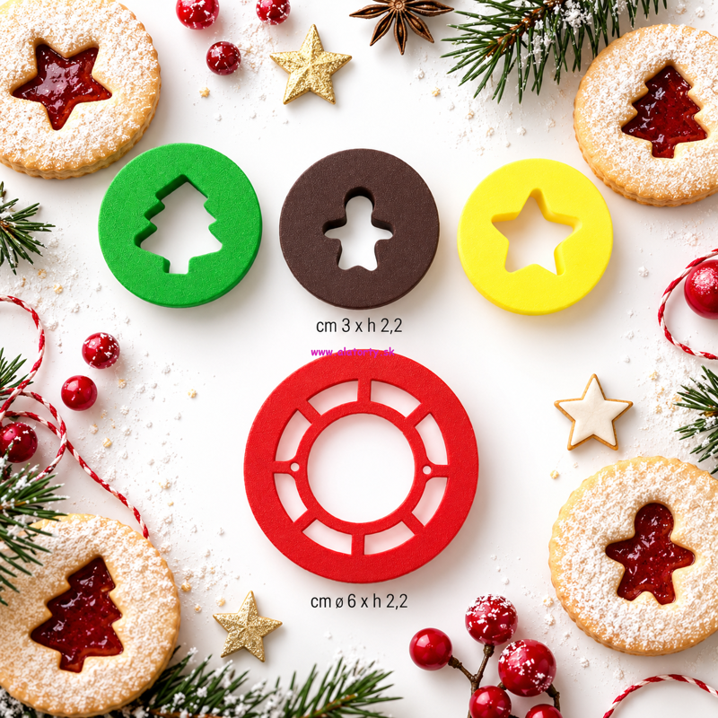 Decora Mix & Match Christmas Edition – Vianočné vykrajovačky na sušienky 4 ks