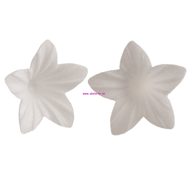 Oblátková kvetinka mini biela - 10 ks