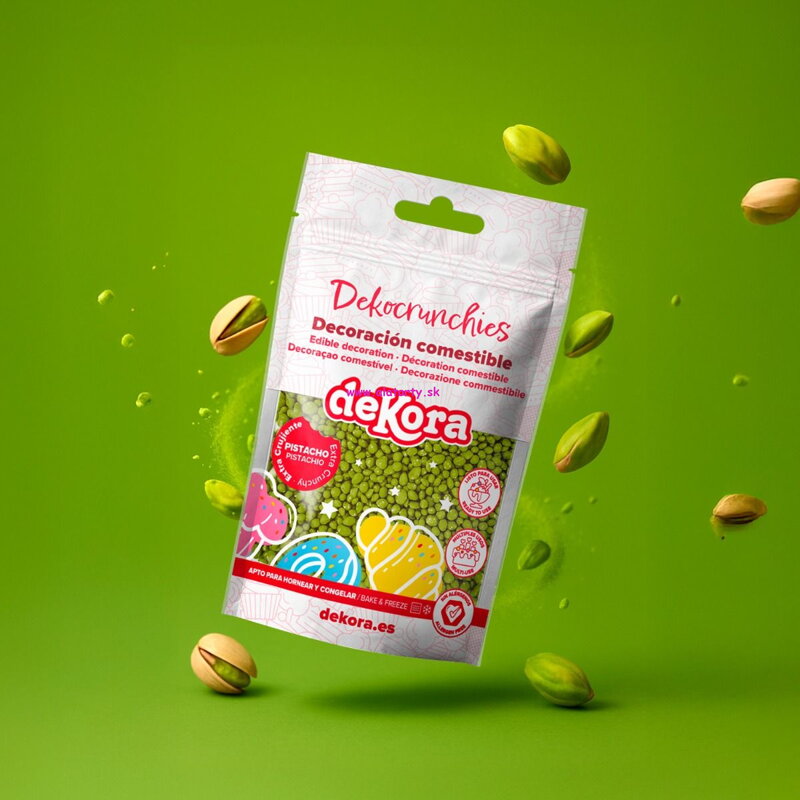 Bezlepková cukrová posýpka- Pistáciová príchuť (100g)
