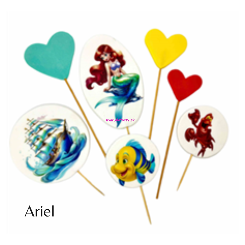 Cukrová dekorácia Ariel