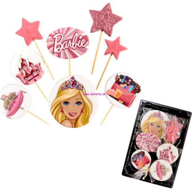 Cukrová dekorácia Barbie 