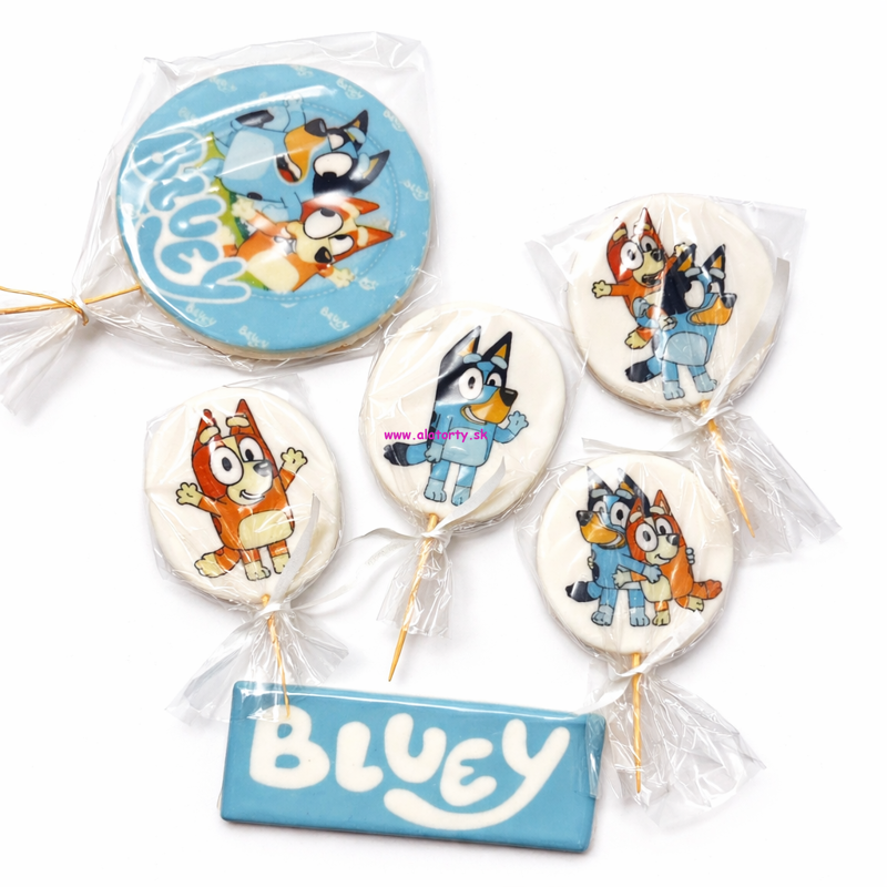 Cukrová dekorácia Bluey set