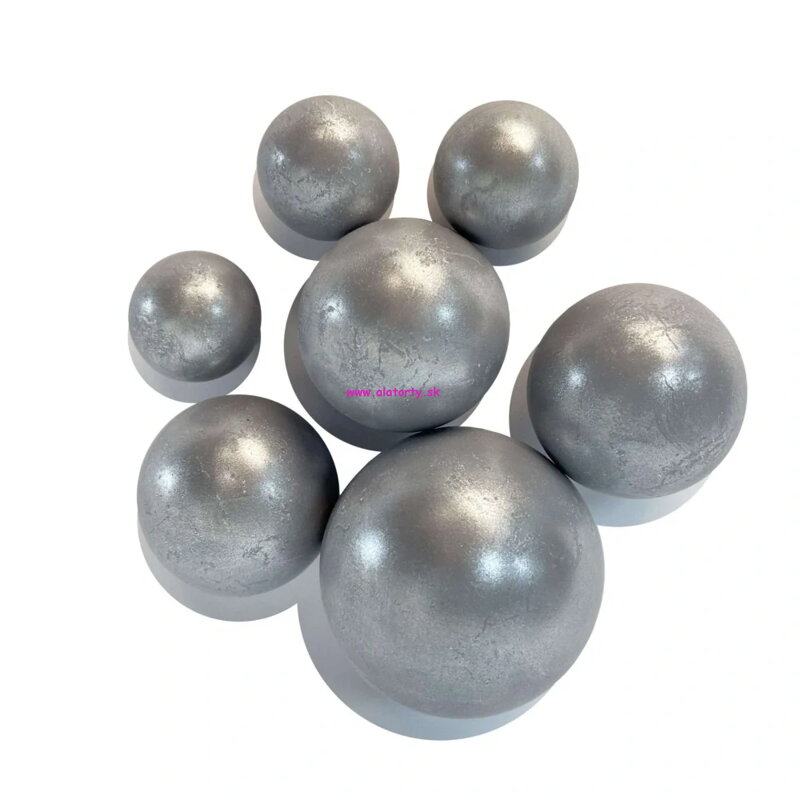 Čokoládové gule XXL - Strieborné Perleťové 7ks