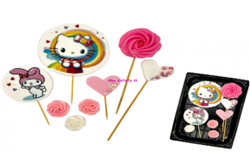 Cukrová dekorácia- Hello Kitty set Cukrová dekorácia- Hello Kitty set