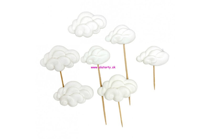 Cukrová dekorácia Obláčiky