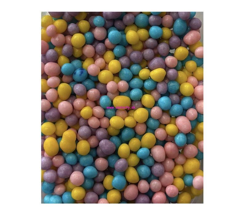 Cukrový posyp ryžové guličky (dúhové kvapky 5mm) 1kg Cukrový posyp ryžové guličky (dúhové kvapky 5mm) 1kg