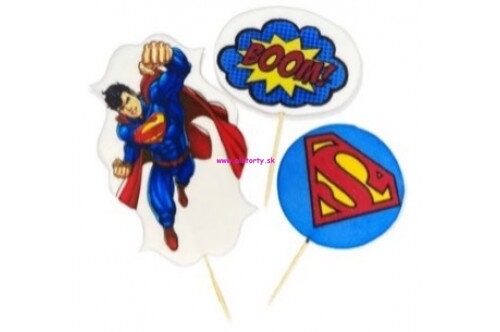 Cukrová dekorácia- Superman set Cukrová dekorácia- Superman set