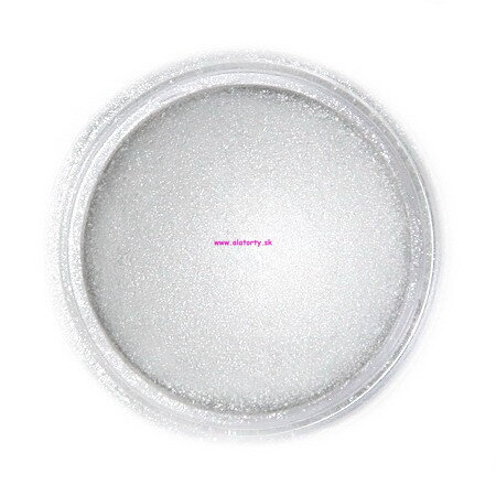 Jedlá prachová perleťová farba Fractal (Világos metál ezüst) Light Silver 3 g