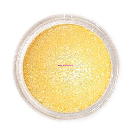 Jedlá prachová perleťová farba Fractal (Szikrázó sárga) Sparkling Yellow 2 g Iskrivá žltá Jedlá prachová perleťová farba Fractal (Szikrázó sárga) Sparkling Yellow 2 g Iskrivá žltá