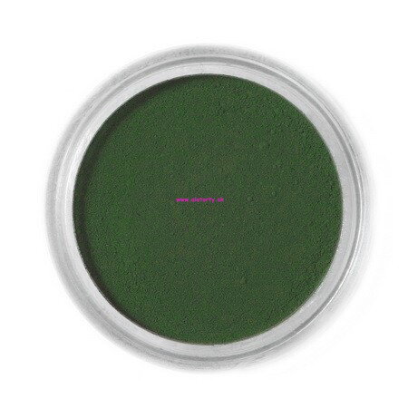 Jedlá prachová farba Fractal (Sötét zöld) Dark Green 1,5 g Tmavo zelená
