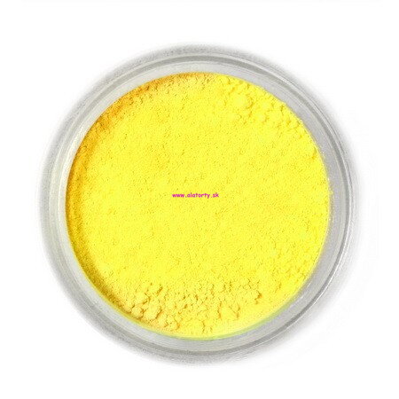 Jedlá prachová farba Fractal (Citromsárga, Lemon Yellow) Citrónovo žltá 3 g