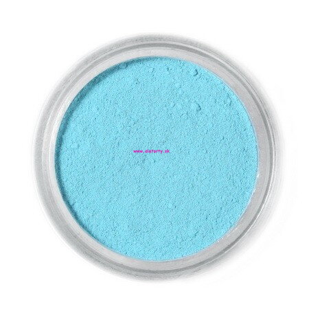 Jedlá prachová farba Fractal (Páva kék, Robin Egg Blue) Azrovo modrá 3,5 g