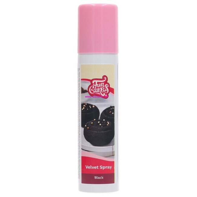 FunCakes Velvet Spray Čierny 100 ml