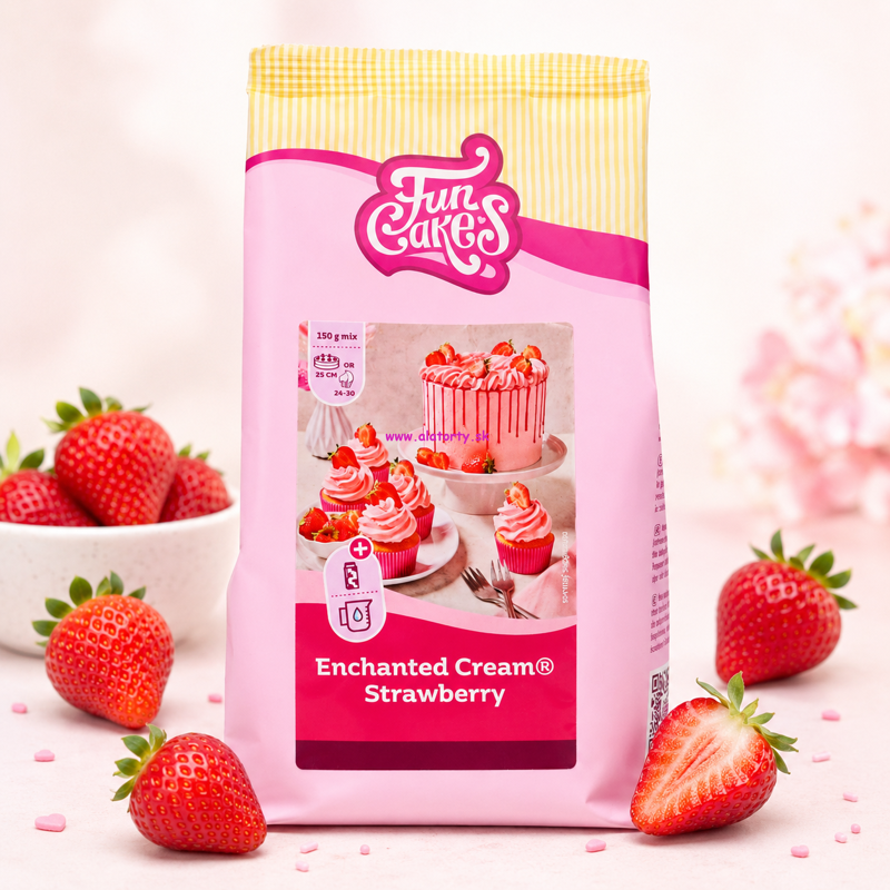 FunCakes - Enchanted Cream - Čarovný krém jahodový 450g